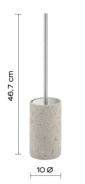 Напольный ерш Ginevra Gedy, GN33(08) цвет: хром