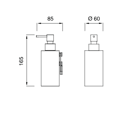  Дозатор CeaDesign подвесной, цвет сатинированная сталь арт. DOS03S