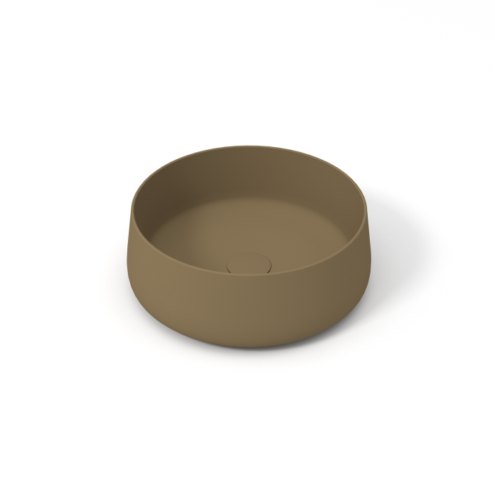 Накладная раковина d40x15 см, Olympia ceramica Wave, бежевый матовый арт. WAV42TO40007