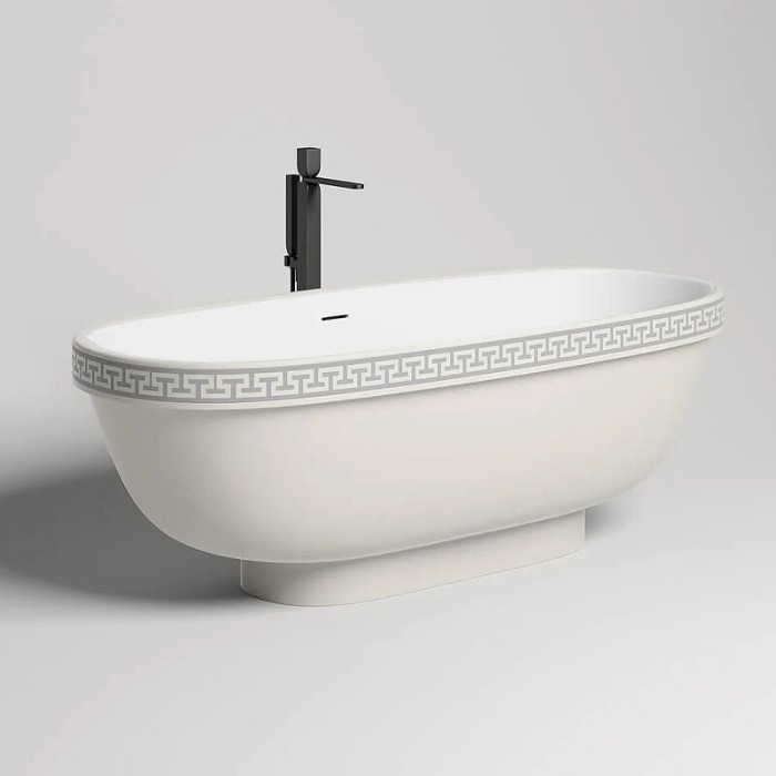 Ванна отдельностоящая 179x79, матовая, Salini GRECAMEANDER арт. 103021MRF