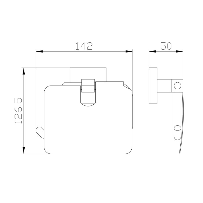 Держатель для туалетной бумаги с крышкой, Wonzon & Woghand Polo, WW-8926 цвет: хром