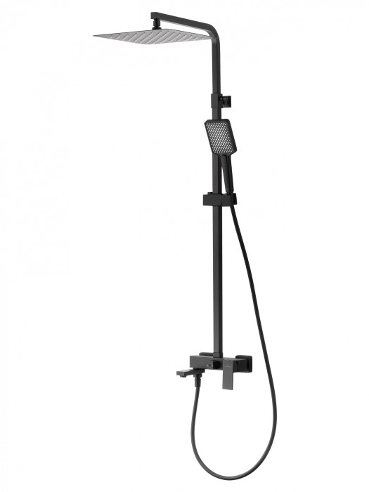 Душевая система, Wonzon &amp; Woghand Cube, WW-88739016-MB цвет: черный