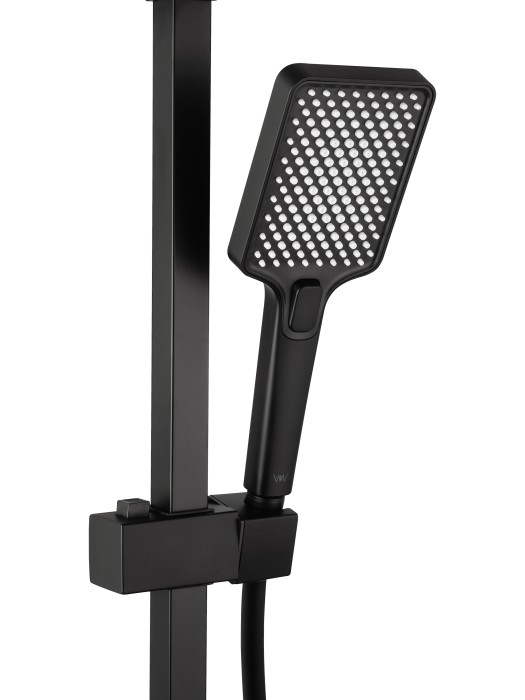 Душевая система, Wonzon & Woghand Cube, WW-88739016-MB цвет: черный