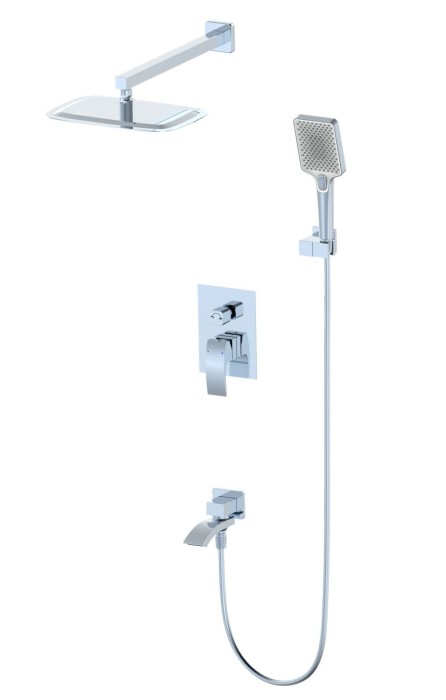 Душевая система встраиваемая, Wonzon &amp; Woghand Fit, WW-88939009A-CR цвет: хром