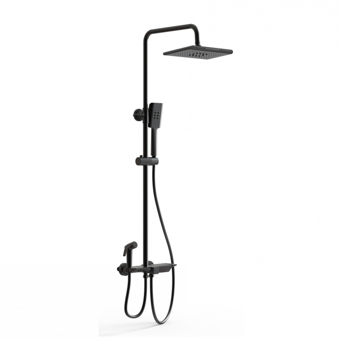 Душевая система с термостатом, Wonzon &amp; Woghand, WW-B3310-MB цвет: черный