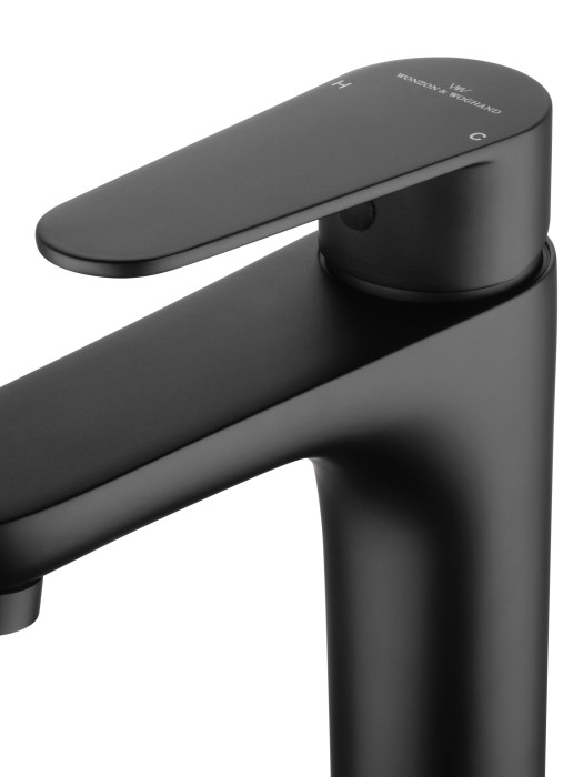 Смеситель для раковины, Wonzon & Woghand Alfa, WW-A40202-MB цвет: черный