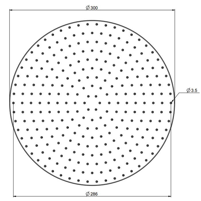 Fima Carlo Frattini Верхний душ d 300 мм., из латуни, Wellness, F2224/2CR цвет: хром