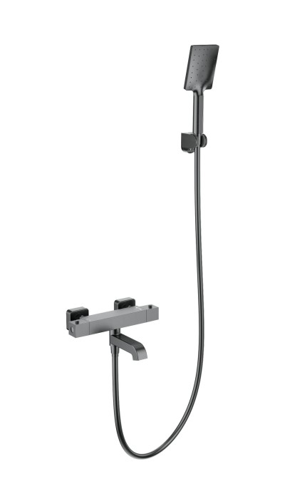 Смеситель для ванны с душем и термостатом, Wonzon &amp; Woghand Stay, WW-B2026-A1-BGG цвет: графит