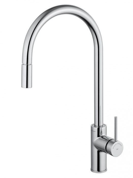 Смеситель для кухни с выдвижным изливом, Wonzon &amp; Woghand, WW-422902-CR цвет: хром