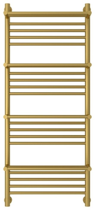 Сунержа Водяной полотенцесушитель 1200x500, Богема+ с 4 полкам, 032-0224-1250 цвет: матовое золото