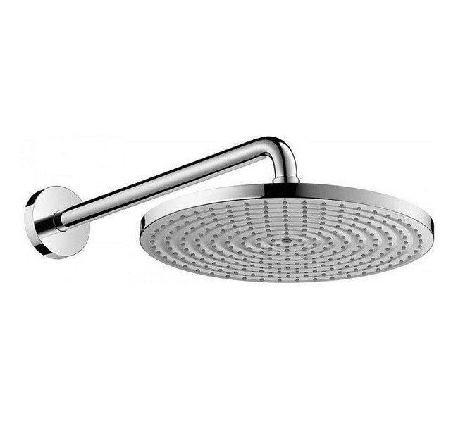 Верхний душ с настенным кронштейном Raindance S Hansgrohe, хром арт. 27493000