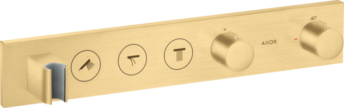 Термостат для душа ShowerSolutions Axor, шлифованное золото арт. 18356250