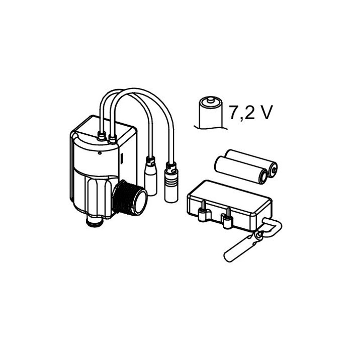Картридж электромеханический, питание от батареи 7,2в, filo solid urinal TECE арт. 9242091