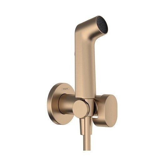 Гигиенический душ со смесителем, держателем и шлангом 125см EcoSmart Hansgrohe, бронза арт. 29232140