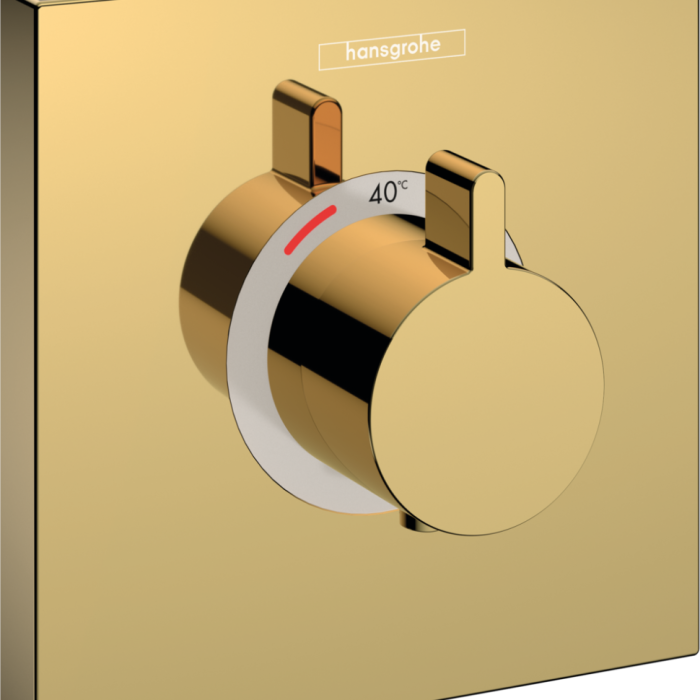Термостат для душа HighFlow скрытого монтажа, Hansgrohe ShowerSelect, золото арт. 15760990