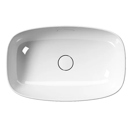 Раковина накладная GSI Nubes 60х38х16 см, санфаянс, цвет белый арт. 978311