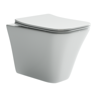 Подвесной унитаз с сиденьем Ceramicanova Mono, белый арт. CN1902