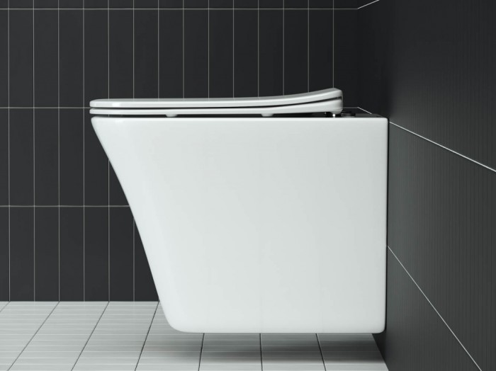 Подвесной унитаз с сиденьем Ceramicanova Mono, белый арт. CN1902