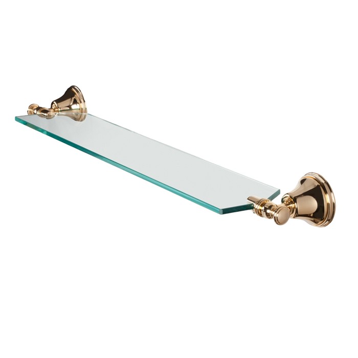 Стеклянная полочка 71см, подвесной, Harmony золото, Tiffany World - TWHA018oro