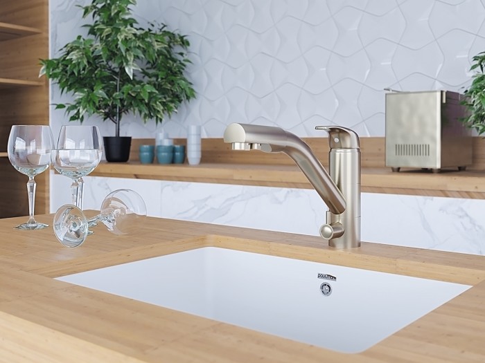 Смеситель для кухни  Paulmark HESSEN, бронза - He213017-BR