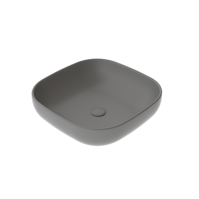 Раковина накладная 45 см цемент матовый, GSG Ceramic Design Easy, EALAVQU45020