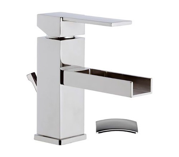 Смеситель хром глянцевый, Remer Qubika Cascata, внешнего монтажа QC10