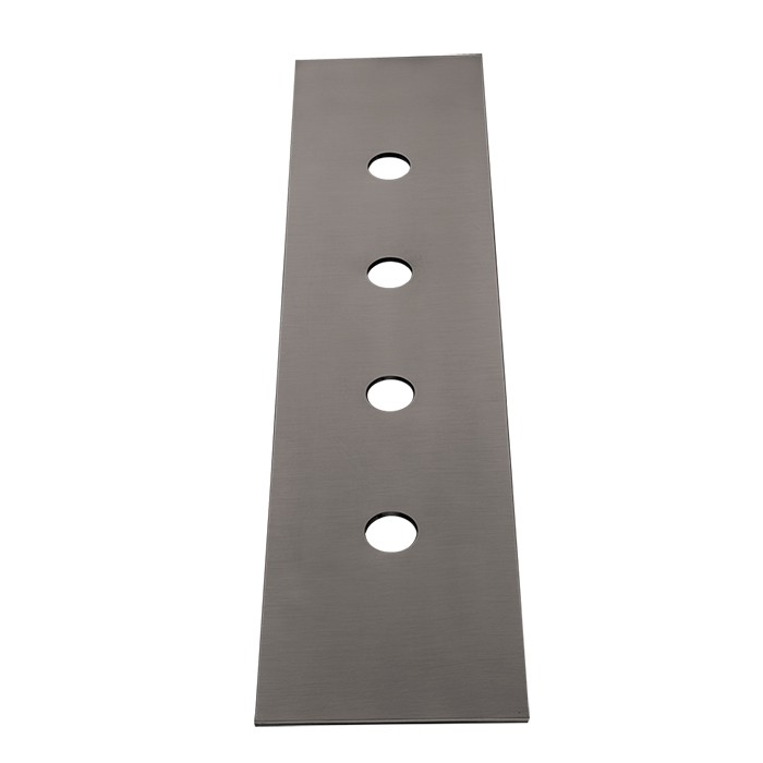 Пластина на 4 отверстия для монтажного бокса, Gessi 316, brushed black metal pvd арт. 54595#707