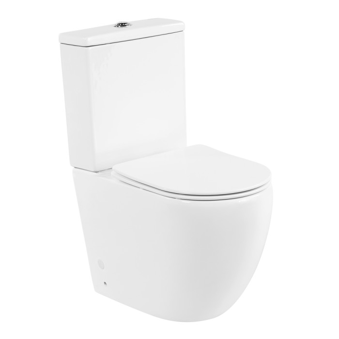 Унитаз-компакт безободковый, BelBagno, белый глянцевый, AMANDA арт. BB051CPR/BB051SC
