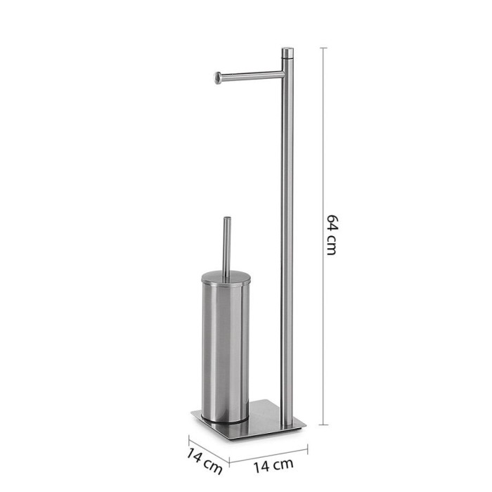 Бумагодержатель и металлический ерш Trilly Gedy, TR32(38) цвет: хром