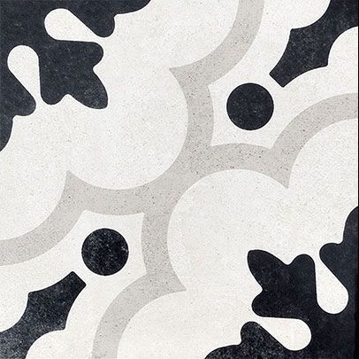 Плитка b&w 2 20x20 FIORANESE Cementine black & white арт. CBW20C2