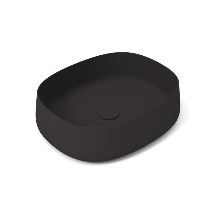 Накладная раковина, 52x42xh13 см, Olympia ceramica Paddle, черный матовый арт. PAD4B50023