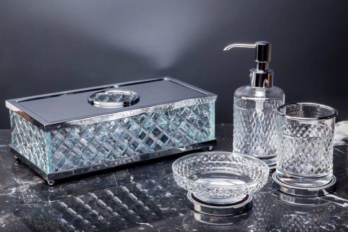 Стакан chrome luxury options, Boheme Murano cristal - 10217