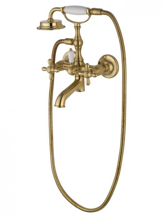 Смеситель для ванны с душем, Wonzon &amp; Woghand Retro, WW-88639020-BG цвет: золото