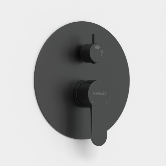 Душевой комплект BERGES Nardis, черный арт. 071004