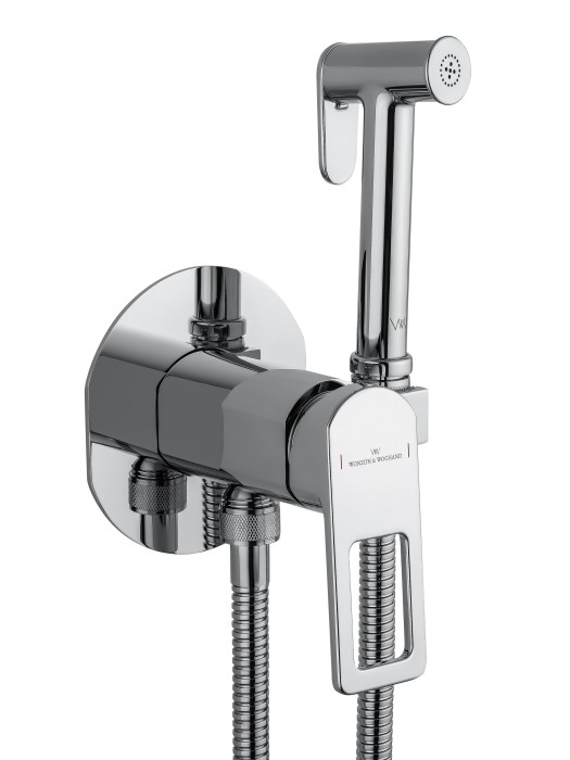 Смеситель с гигиеническим душем встраиваемый, Wonzon & Woghand Frame, WW-88829010-CR цвет: хром