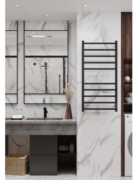 Полотенцесушитель электрический Двин L plaza neo 50х100 черный матовый арт. 4656759179205