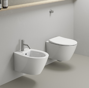 Унитаз подвесной GSI Modo 37х52 см, безободковый цвет белый арт. 981611