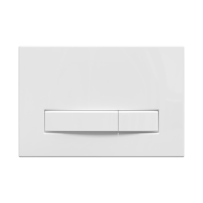 Комплект инсталляции -  кнопка белая, унитаз FLOE S Rimless 51 см, сидение дюропласт Floe S Slim SO, микролифт, быстросъём, Berges ATOM Line арт. 043346