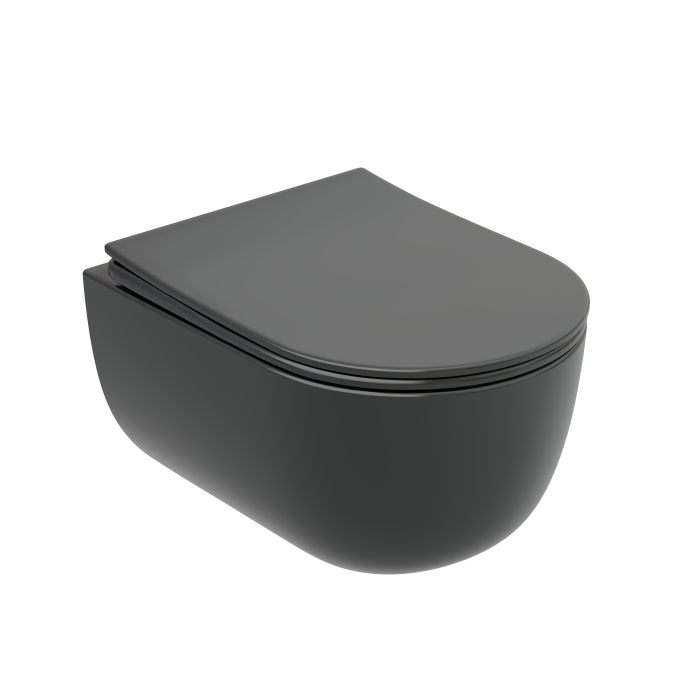 Подвесной унитаз Ceramicanova Modena, серый арт. CN6063MDH