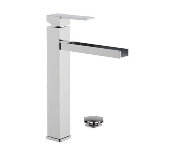 Смеситель хром глянцевый, Remer Qubika Cascata, внешнего монтажа QC10L