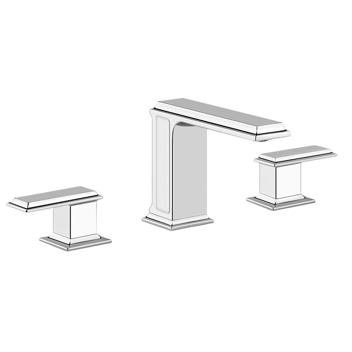 Смеситель для раковины на 3 отверстия, без донного клапана, Gessi Eleganza, хром арт. 46011#031