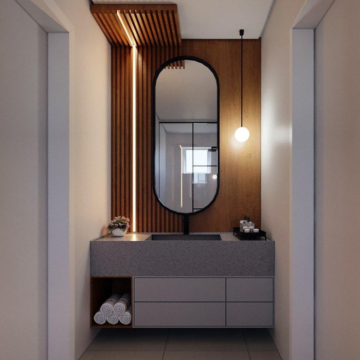 Зеркало 500х1000 без подсветки, рама пластик, Azario Виола-лофт - ФР-00002431