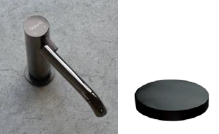 Смеситель для раковины однорычажный, без донного клапан, Giulini My future deluxe, ганметал арт. 5905/SCDCRNS