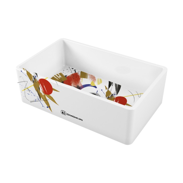 Кухонная мойка Omoikiri Mikura 76-Tokyo Natceramic, цвет белый арт. 4993021