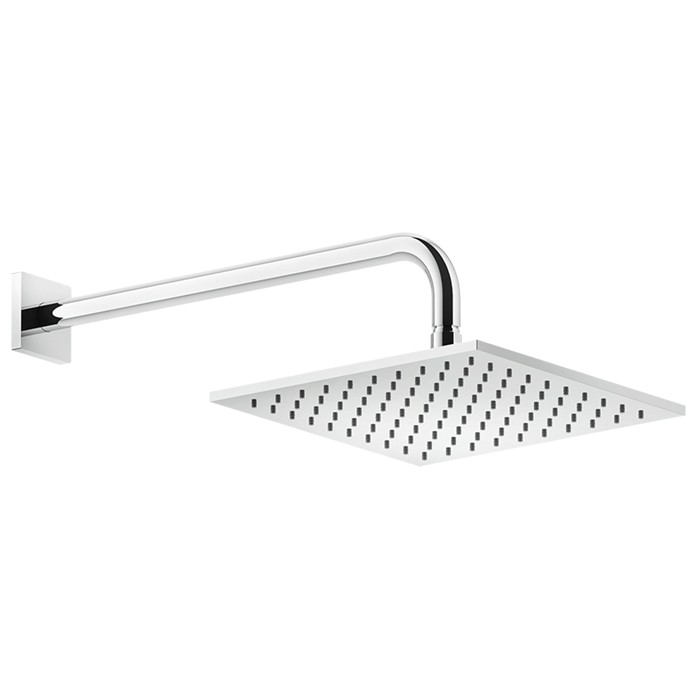 Душевая головка шарнирная для настенного крепления 250x250 мм на 1/2", Gessi Rilievo, хром арт. 59158#031