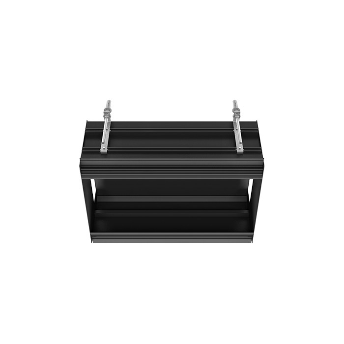 Профиль линейный 670 мм, без подготовки под модули, Gessi Binario, black xl арт. 61015#299