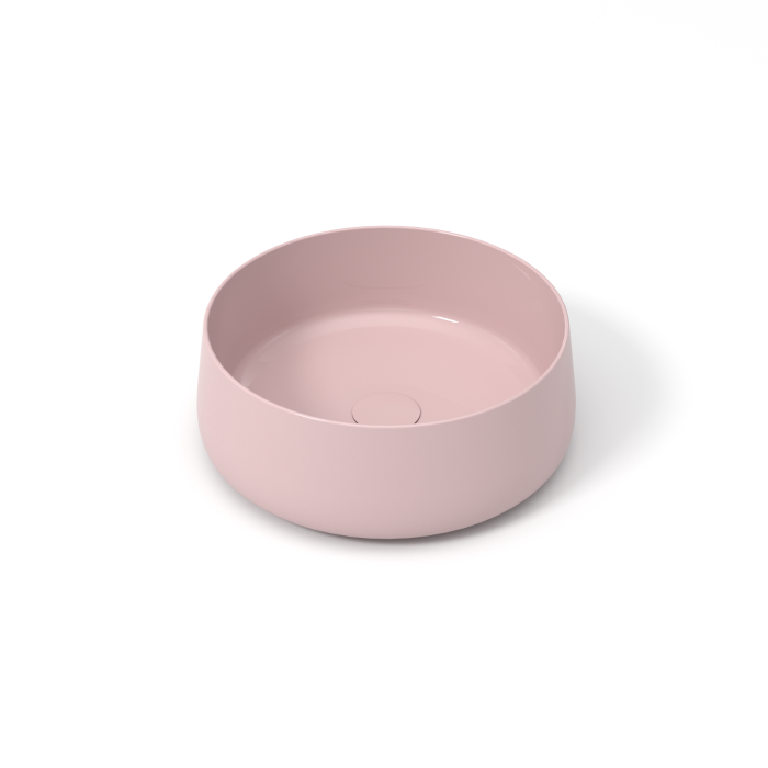 Накладная раковина d40x15 см, Olympia ceramica Wave, розовый глянцевый арт. WAV42TO40009