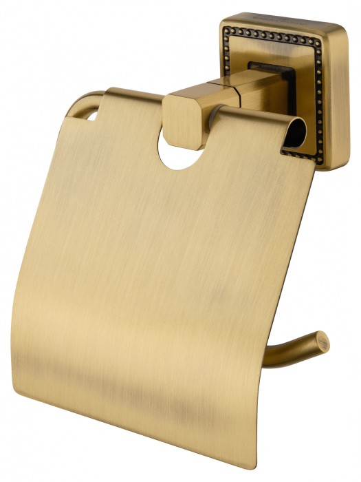 Держатель для туалетной бумаги с крышкой, Wonzon &amp; Woghand Roma, WW-7226 цвет: бронза