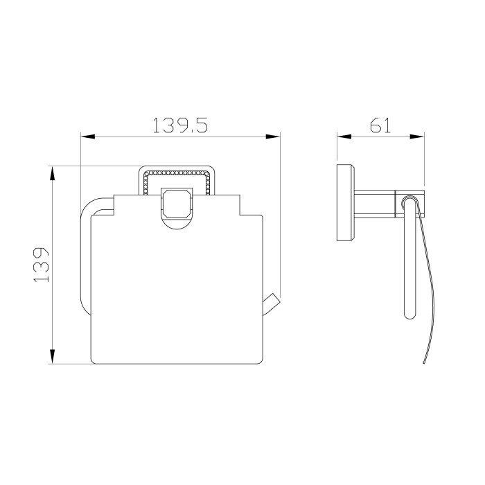 Держатель для туалетной бумаги с крышкой, Wonzon & Woghand Roma, WW-7226 цвет: бронза