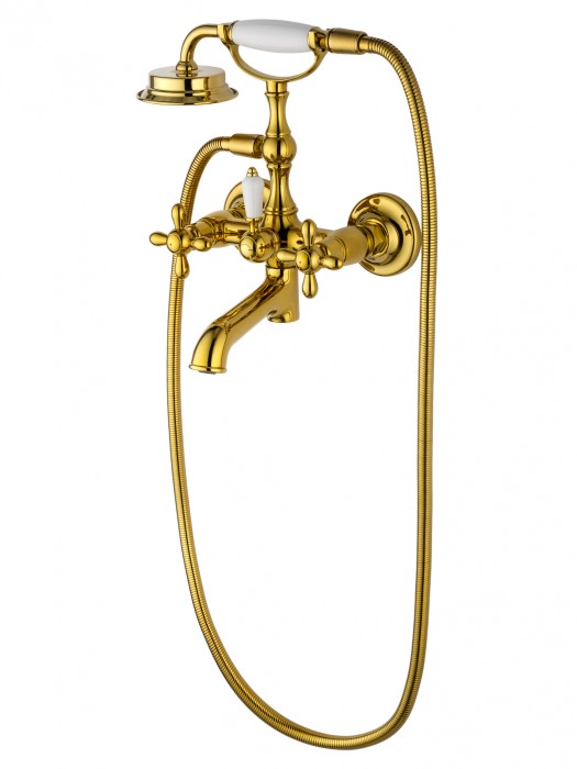 Смеситель для ванны с душем, Wonzon &amp; Woghand Retro, WW-88639020-PG цвет: золото
